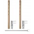 Lieferumfang : 2 Lärchenpfosten 175 cm , 1 V2A-Turnstange 150 cm, 2 H-Pfostenträger, Verschraubungsset