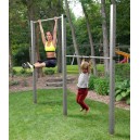 Doppel-Turnreck, Klimmzugstange aus V2A-Edelstahl